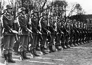 Handover: Handover of flags and banners to troops in Potsdam, 1937
