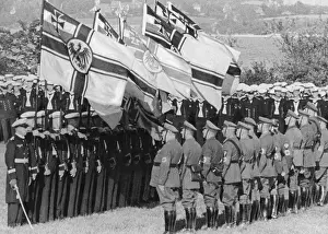 Reintroduction: Handover of imperial flags to the Kriegsmarine in Kiel