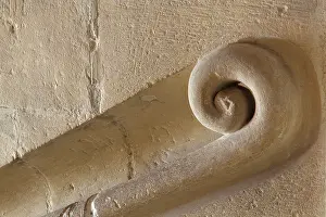 Handrail: Handrail, Chateau d'Azay-le-Rideau, Loire valley, France