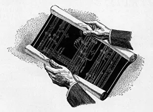Blueprints: Hands Hold Blueprints