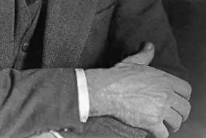 Wrinkled: Hands of an old man