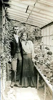 The Annabel Watts Collection: A very handsome couple in their greenhouse