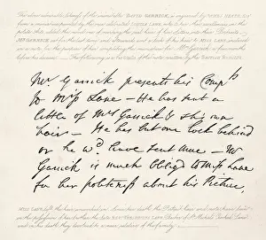 Garrick: HANDWRITING/GARRICK