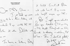 Csualpha: Handwritten invitation from Jacqueline Kennedy ?