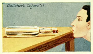 Sucking: Handy tip on a Gallaher's cigarette card