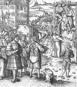 Gallows: Hanging, 16th century