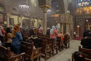 Iconostasis: Hanging Church, Coptic Cairo, Egypt