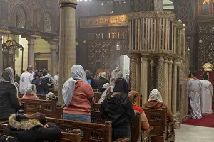 Iconostasis: Hanging Church, Coptic Cairo, Egypt