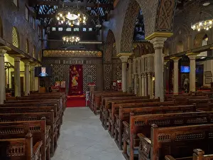 Iconostasis: Hanging Church, Coptic Cairo, Egypt