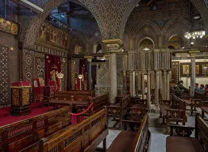 Iconostasis: Hanging Church, Coptic Cairo, Egypt