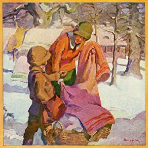 Sundblom: Hanging clothes to dry