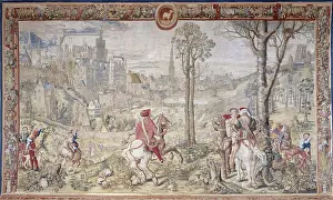 1692: Hanging showing the hunt of Maximilien