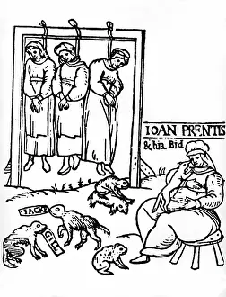 Hanging of three witches