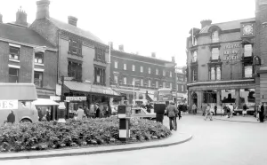 Hanley: Hanley, Fountain Square c1965
