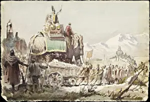 Invading: Hannibal and his army crosses the Alps