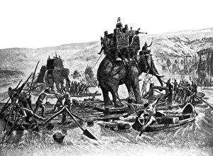 Rhone: Hannibal's War Elephants Cross Rhone, Second Punic War