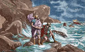 Enlightenment: Hanno the Navigator (c.500 BC). Engraving. Colored
