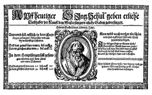 Announcements: Hans Sachs and the Nuremberg Meistersinger, late 16th centur