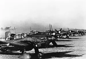 Immelmann: Hans-Ulrich Rudel before a deployment, 1943