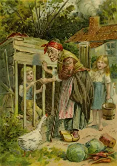 Imprison: Hansel & Gretel held captive by the witch