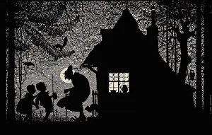 Gretel: Hansel and Gretel silhouette