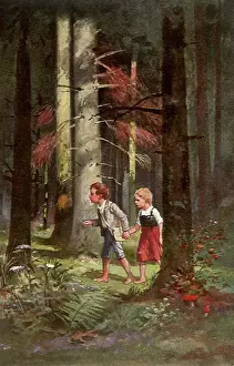 Gretel: Hansel and Gretel walk through the Woods