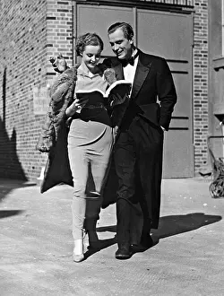 Staal: Hansi Knoteck and Viktor Staal read their script, 1936