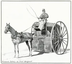 Cabs: Hansom's Safety Cab as first design 1834
