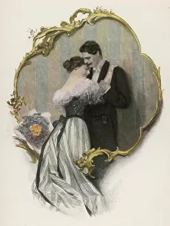 Betrothal: A happily engaged couple