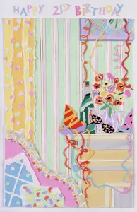 Mantlepiece: Happy 21st Birthday design