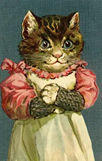 Anthropomorhic: Happy cat by g h Thompson