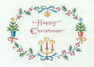 Crapper: Happy Christmas with border design