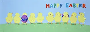 Ayliffe: Happy Easter Chicks ' with Easter egg