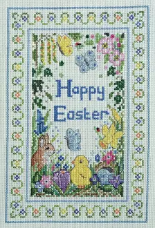 Stitch: Happy Easter design (cross stitch)