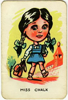 Bows: Happy Familes Playing Cards - Miss Chalk