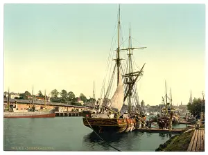 Lubeck: The harbor, Lubeck, Germany