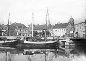 Wolgast: The harbor of Wolgast, 1932
