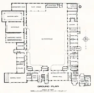 Harborne: Harborne Industrial School, Birmingham - Ground Floor Plan