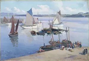 Douarnenez: Harbour in Brittany with sailing boats