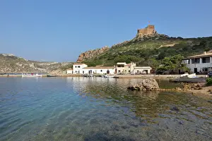 Balears: Harbour and castle, Cabrera, Balearic Islands, Spain