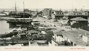 Suez: Harbour of Port Said, Egypt