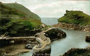 Boscastle: Harbour & Profile Rock, Boscastle, Cornwall