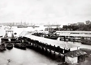Colombo: Harbour scene, ships prob. Colombo, Ceylon Sri Lanka
