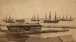Besley: Harbour with ships, Bermuda, West Indies