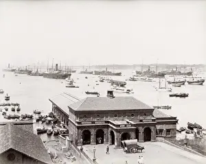 Colombo: Harbour and ships, Colombo, Ceylon, Sri Lanka