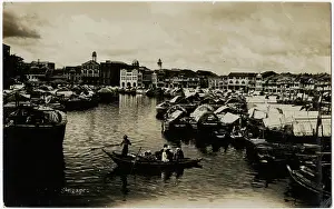 Sampans: Harbour - Singapore, Malaysia