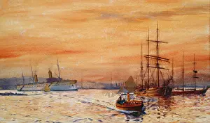 Denton: A Harbour by Sunset