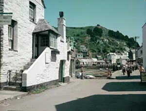 Polperro: The harbourt and Warren Hill, Polperro