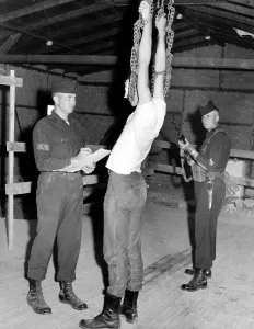 Heilbronn: A hard interrogation in the Iron Mike test of the U.S
