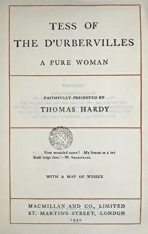 Urbervilles: HARDY, Thomas (1840-1928)